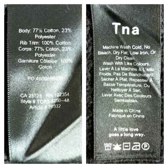 Aritzia TNA Oversize Sweatshirt Dress - Black - Picture 6 of 6